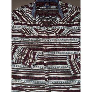 Moonshine, Brad Aztec, western shirt, pearl snaps men’s large, regular‎ fit